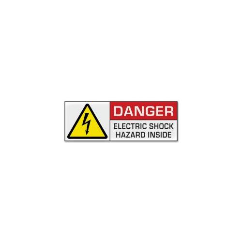 HV Warning Label, Rectangular  As required by NCOP